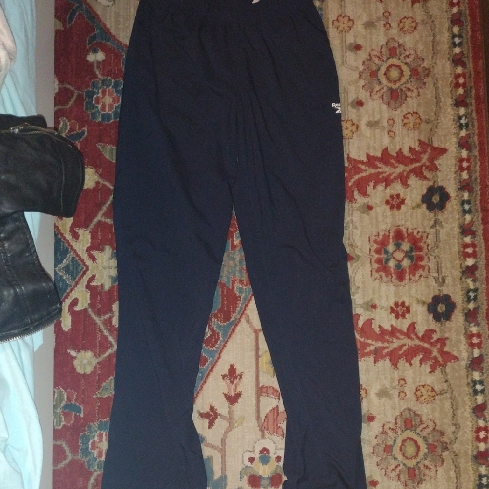 Reebok Navy Blue Athletic Pants